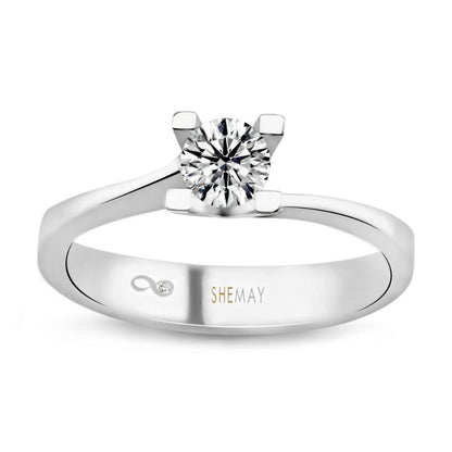 Годежен пръстен с диамант 0.25 карата лимитирана колекция “Любов до безкрай”