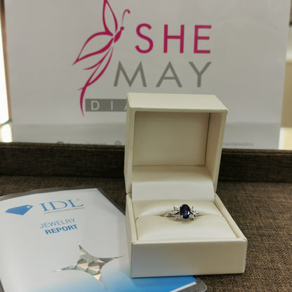 Диамантен пръстен със Сапфир 1.69 карата