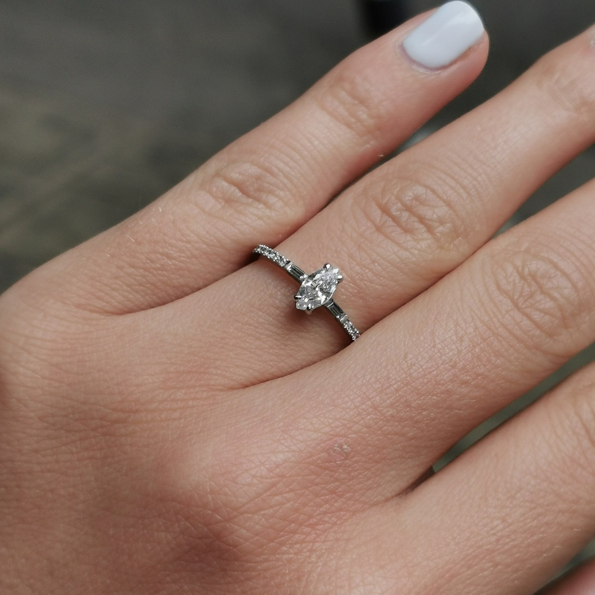 Пръстен с диаманти 0.54 карата