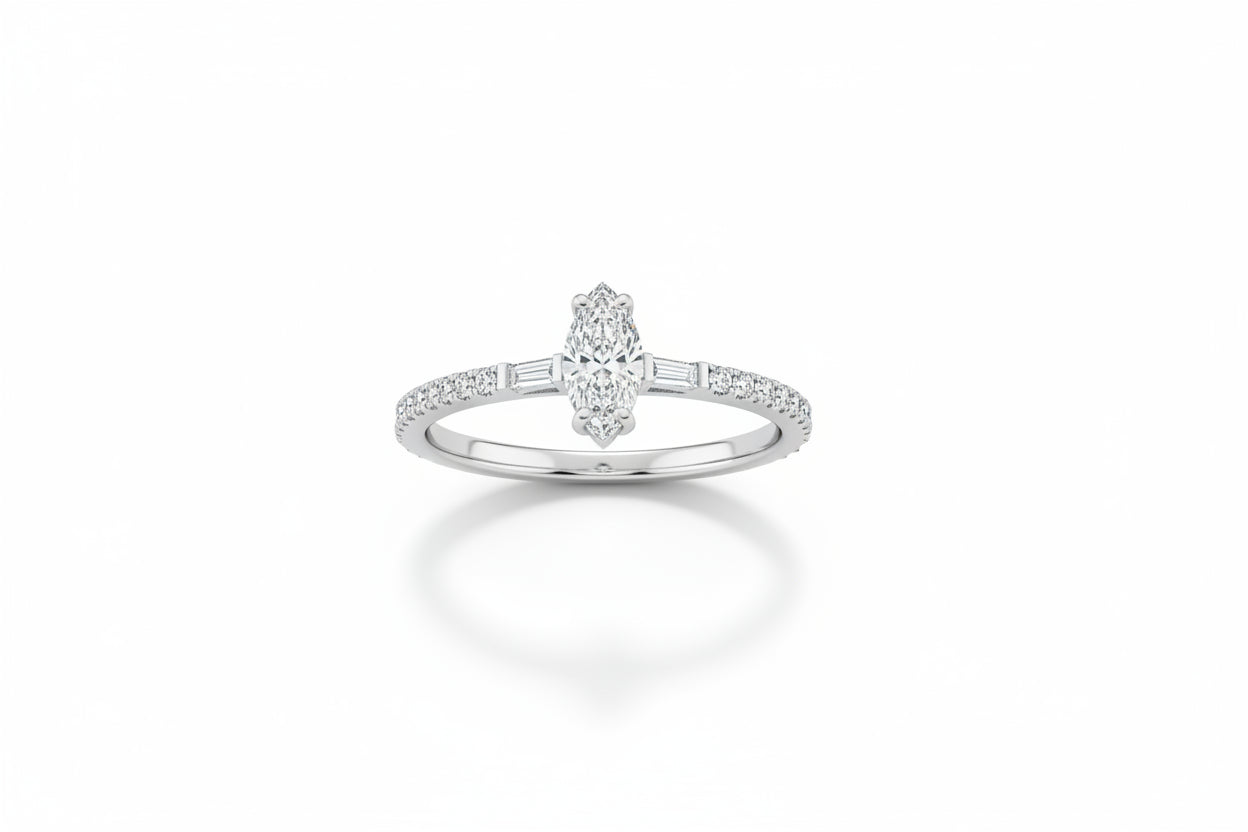 Пръстен с диаманти 0.54 карата