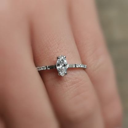 Пръстен с диаманти 0.54 карата