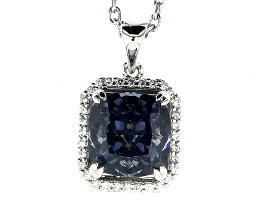 Колие от бяло злато с диаманти и сапфир 4.92 карата Limited edition Bahrain Diamond Exhibition