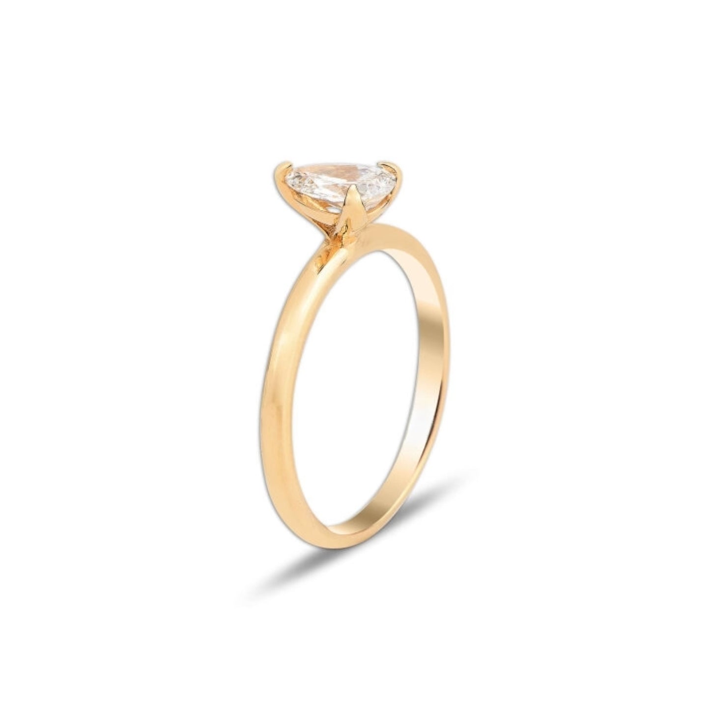 Годежен пръстен от розово злато с Диамант 0.30 карата