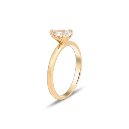 Годежен пръстен от розово злато с Диамант 0.30 карата