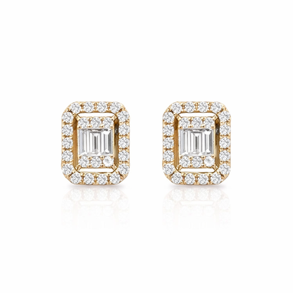 0.30ct Diamond earrings in rose gold 