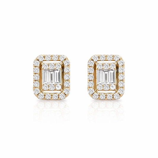 0.30ct Diamond earrings in rose gold 