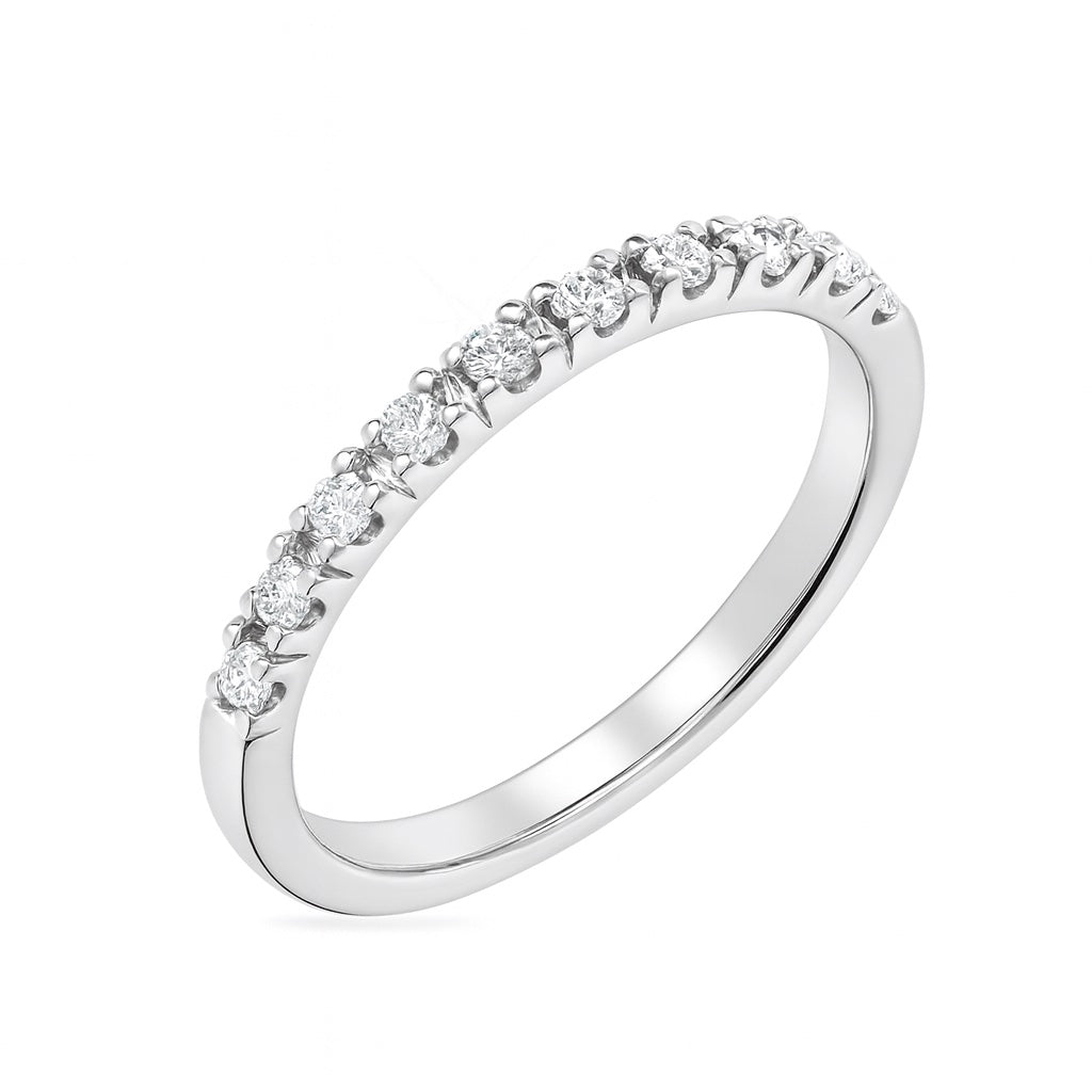 Women's ring in white gold with diamonds 0.20 carats