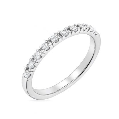 Women's ring in white gold with diamonds 0.20 carats