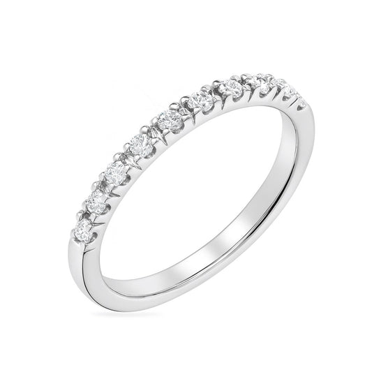 Women's ring in white gold with diamonds 0.20 carats