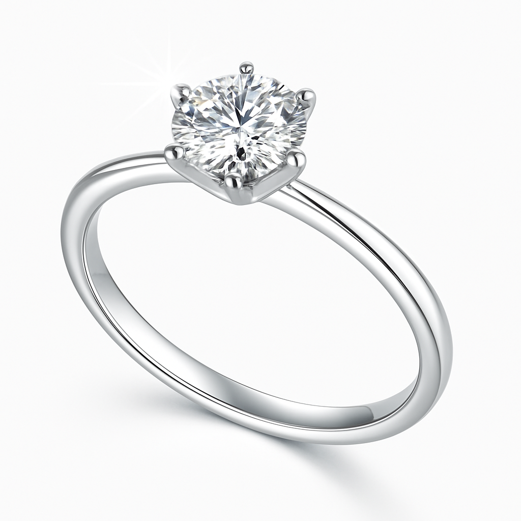 Дамски пръстен с диамант 0.70 карата GIA