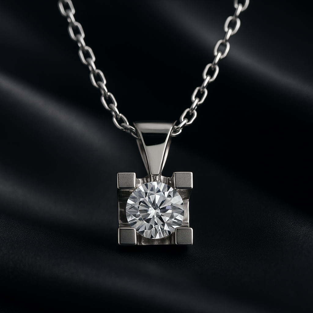 Класическа висулка с диамант 0.30 карата