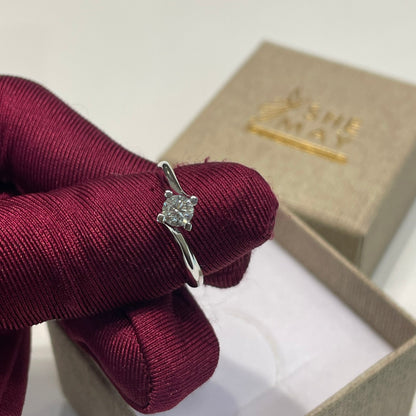 Годежен пръстен с диамант 0.35 карата Black Friday -25%