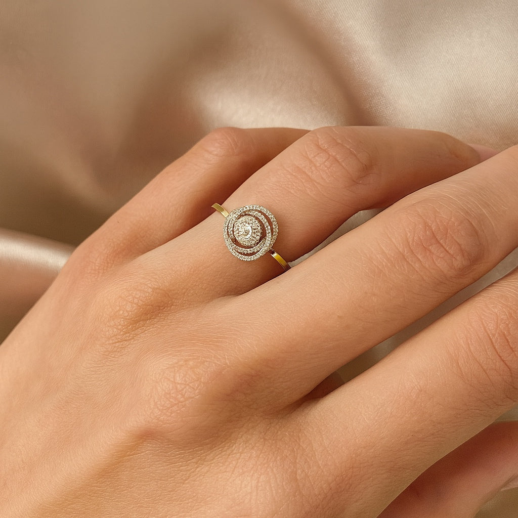 0.29 carat Yellow gold Diamond ring